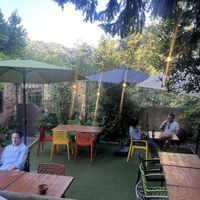 Pretty garden for dining   at Sant Jeroni in El Bruc