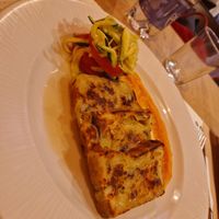 Seitan (a special one, made of chickpeas) at La Frasca al Vicolo in Bologna