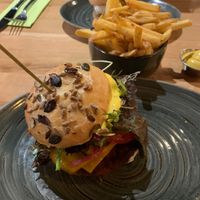 Not so cheesy burger 😋 #Veganuary at Taschi's in Herrenberg