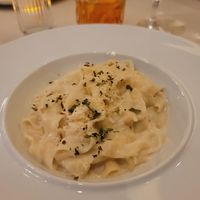 Fettuccine Alfredo at Crossroads Kitchen in Las Vegas