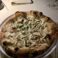 Mushroom pizza  at Crossroads Kitchen in Las Vegas