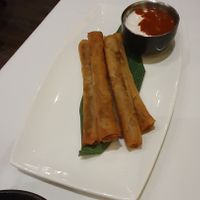 IMPOSSIBLE CIGARS.
spicy almond milk yogurt at Crossroads Kitchen in Las Vegas
