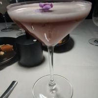 Lavender martini at Crossroads Kitchen in Las Vegas