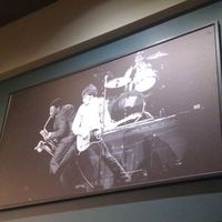 Lots of classic rock photography  at Crossroads Kitchen in Las Vegas