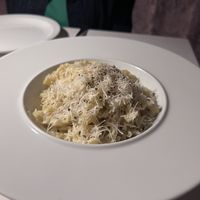 Cacio e Pepe - the sauce was not thick enough to coat the noodles so that was disappointing, but tasted ok overall.   at Crossroads Kitchen in Las Vegas