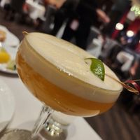 No food pics but this passionfruit and vodka cocktail with aquafaba.....fantastic! at Crossroads Kitchen in Las Vegas