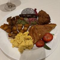 Breakfast buffet items  at Crossroads Kitchen in Las Vegas