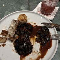 Steak and potatoes   at Crossroads Kitchen in Las Vegas