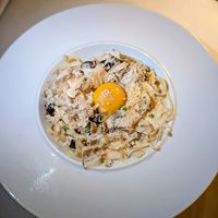 Spaghetti Carbonara at Crossroads Kitchen in Las Vegas