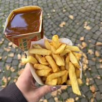 Pommes mit Curryketchup   at Frites Belgique in Cologne
