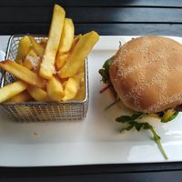 Vegan cheese and beacon at  Verte in Stockholm