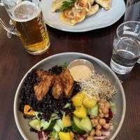 Dumplings and BBQ Bowl  at  Verte in Stockholm