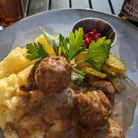 Swedish meatballs at  Verte in Stockholm