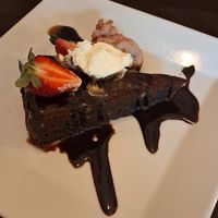 Chocolate cake at  Verte in Stockholm