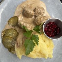 vegan kötbullar (i think it was a rather small portion)  at  Verte in Stockholm