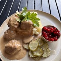 Swedish meatballs   at  Verte in Stockholm