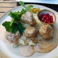 Vegan Swedish balls at  Verte in Stockholm