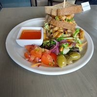 Vegan kip sandwich at Heerlijke Streken in Blauwestad