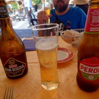 Beer Peroni Reserva and Peroni gluten free 😊 at Fauno Bar in Sorrento