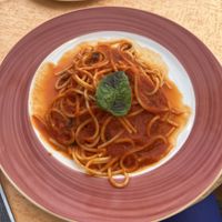 SPAGHETTI WITH TOMATO & BASIL  at Fauno Bar in Sorrento