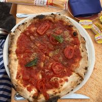 PIZZA MARINARA   at Fauno Bar in Sorrento