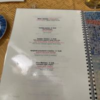 Vegan menu  at Fauno Bar in Sorrento