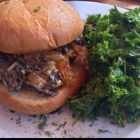 to die for deliciousness... portobello cheese 'steak' at A N D Cafe in Portland