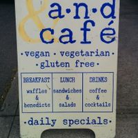 Easy to spot from the street. at A N D Cafe in Portland