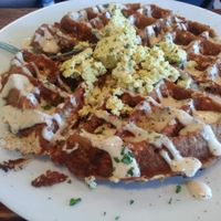Stuffed waffles at A N D Cafe in Portland