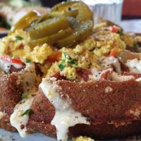 Jalapeño Popper Waffle at A N D Cafe in Portland