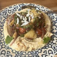 Bhel hummus  at Ema in Chicago