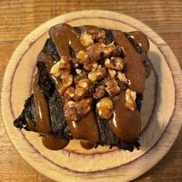 Amazing flavour and texture to the cauliflower mocha brownie   at Honest Greens in Porto