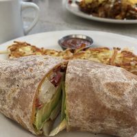 Breakfast burrito made vegan 🌱  at Swami's Cafe in La Mesa