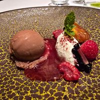 dessert at Restaurant Patrick Devos in Bruges