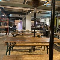 Seating outside   at Pitfire Pizza in North Hollywood