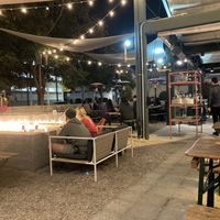 Seating outside  at Pitfire Pizza in North Hollywood