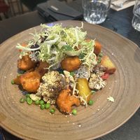 Cauliflower vegan dish  at BUNK Hotel Restaurant in Utrecht