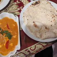 Chapati & Paneer Makhani (vegetarian) at India in Arequipa