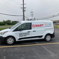 Delivery van at H Mart Glenview in Northbrook