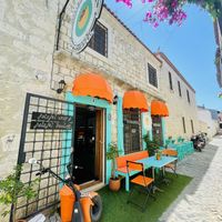 Great small restaurant with very tasty falafel wrap and bowl. Everything is vegan except from one of the sauces that is vegetarian. They make the falafel fresh every day!  at Deli Gourmet Falafel in Alacati