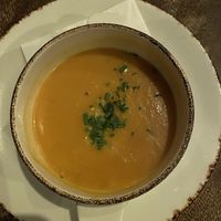 Carrot ginger soup at Toni Alm in Garmisch-partenkirchen