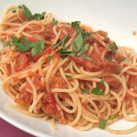 Vegan bolognese at La Fontana Bellagio dei F.lli Patroni in Bellagio