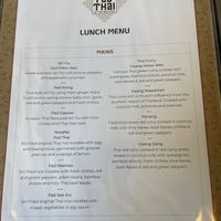 Lunch menu page 2  at Pad Thai - The Red Lion in Wokingham