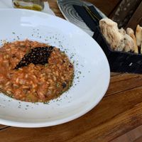 Vege Risotto and Pogača   at Dalmacija in Vela Luka
