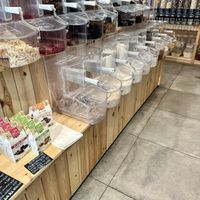 Dried fruits, sweets and flour  at Nieuwe Vaart in Antwerpen