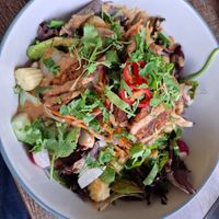 Tempeh salad at The Bach in Dundee