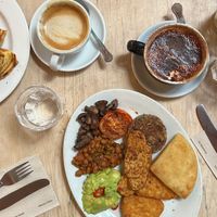 vegan breakfast spread  at The Bach in Dundee