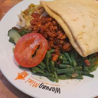 Vegetarian (=vegan) roti at Warung Mini XL in The Hague