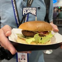 Oh Burger with Moving Mountains patty delish!  at Feed The Village in South East London