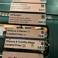 Menu   at Feed The Village in South East London